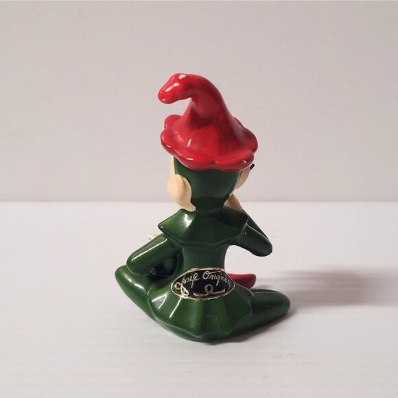 Vintage Josef Original Pixie Elf Ceramic Figurine 1950s Porcelain Japan Repair - Picture 3 of 7